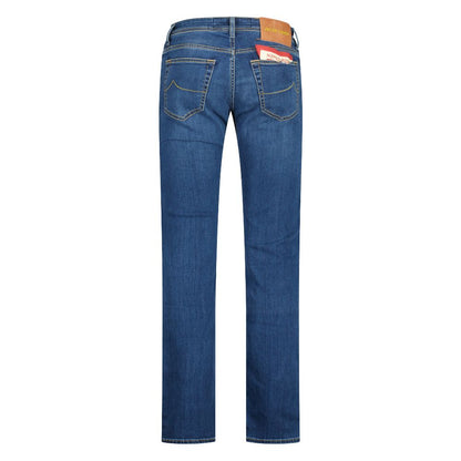 Jacob Cohen Ultra-Comfy Slim Fit Stretch Jeans in Washed Blue
