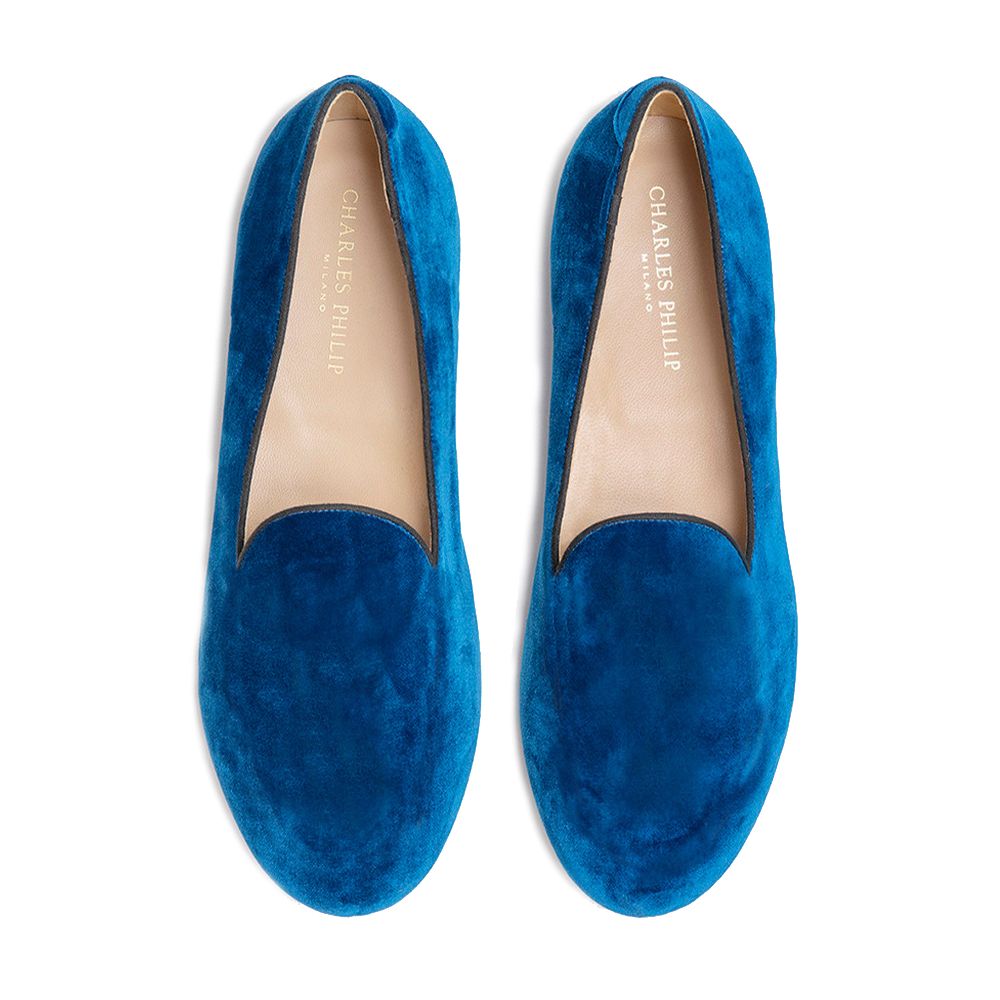 Charles Philip Velvet Elegance Unisex Loafers