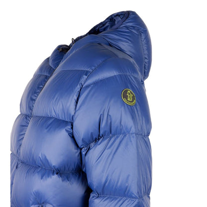 Centogrammi Sleek Blue Nylon Down Jacket