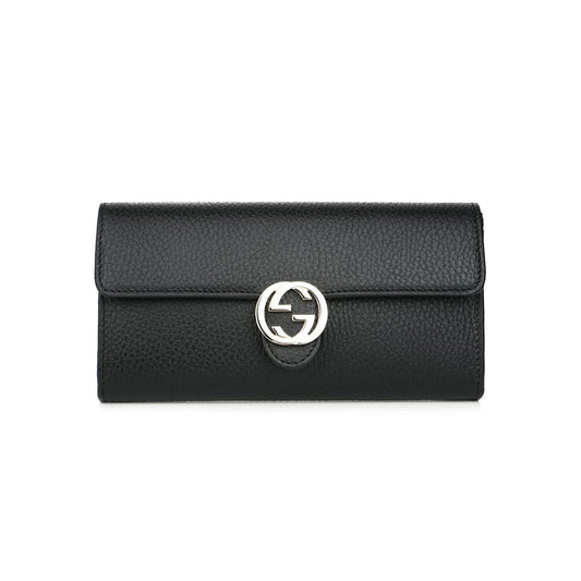 Gucci Elegant Calfskin Leather Chain Wallet