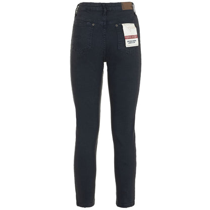 Fred Mello Chic Dark Blue Regular Trousers for Women