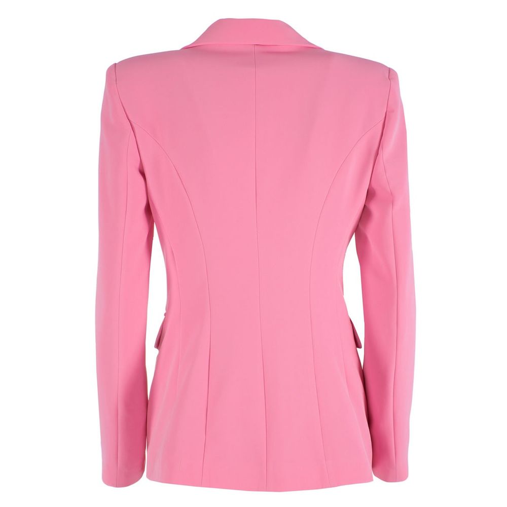 Yes Zee Elegant Pink Nylon Classic Jacket