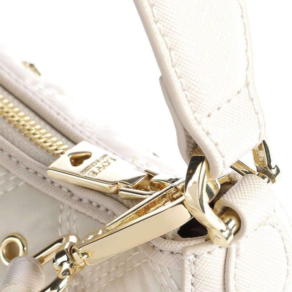 Love Moschino Chic White Nylon Crossbody Beauty