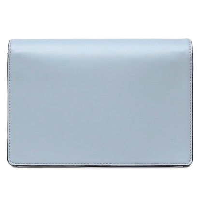 Love Moschino Elegant Light Blue Faux Leather Shoulder Bag