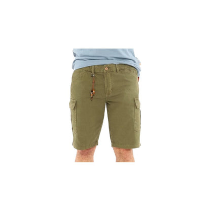 Yes Zee Chic Cargo Bermuda Shorts in Green