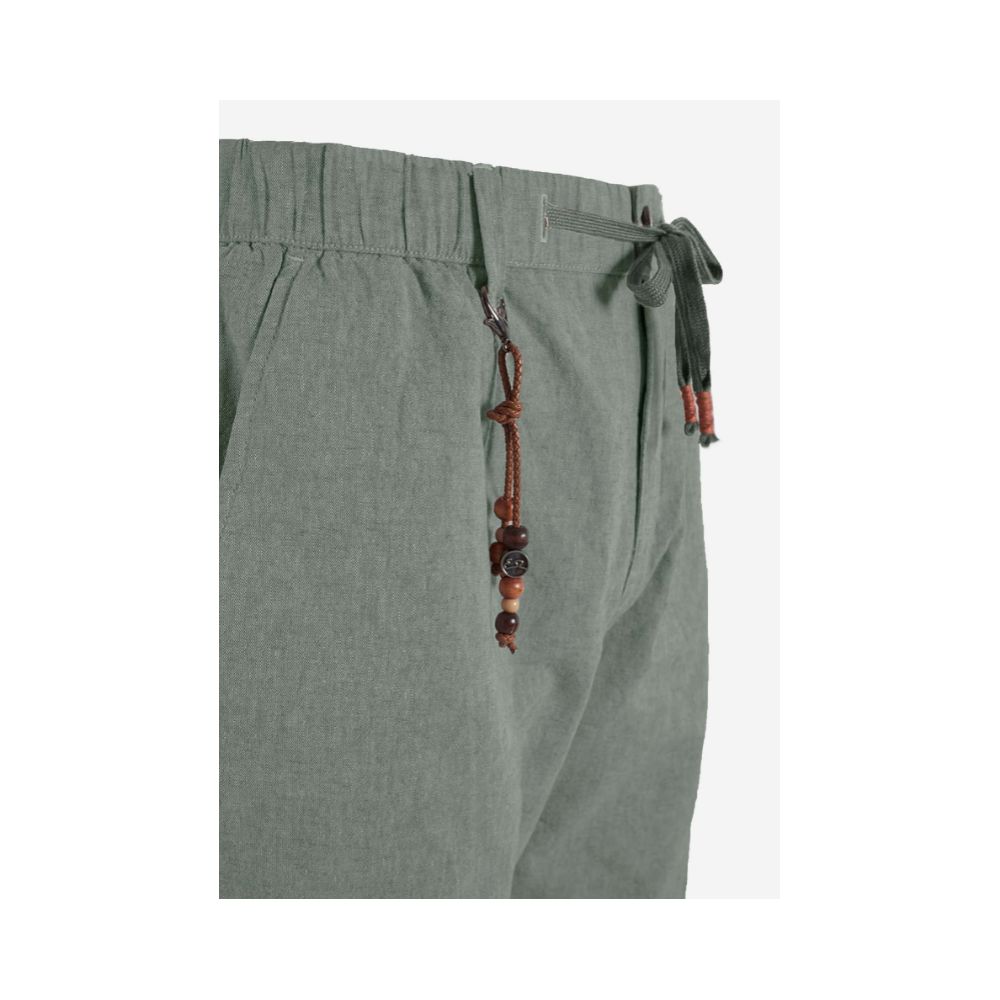 Yes Zee Chic Green Cargo Bermuda Shorts