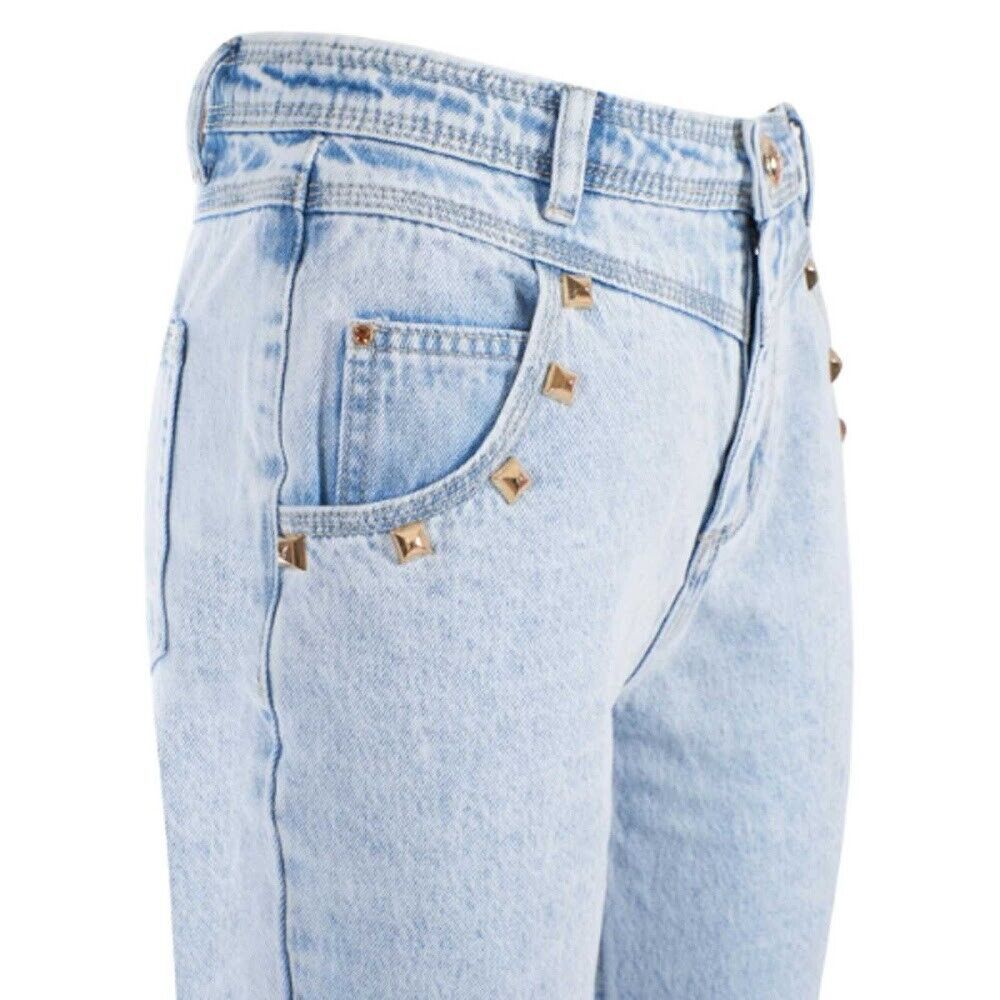 Yes Zee Chic High-Waisted Light Wash Denim