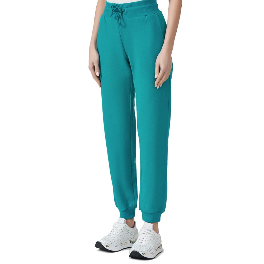 Patrizia Pepe Chic Green Cotton Drawstring Pants