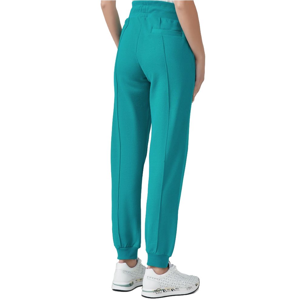 Patrizia Pepe Chic Green Cotton Drawstring Pants