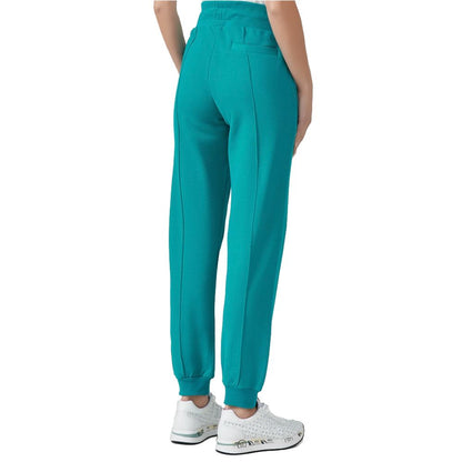 Patrizia Pepe Chic Green Cotton Drawstring Pants