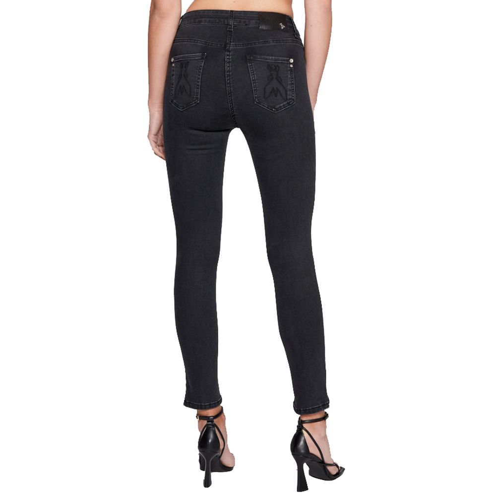 Patrizia Pepe Sleek High-Waist Black Jeggings - Slim Fit Elegance