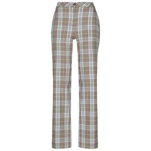 Patrizia Pepe Chic Tartan Print Trousers