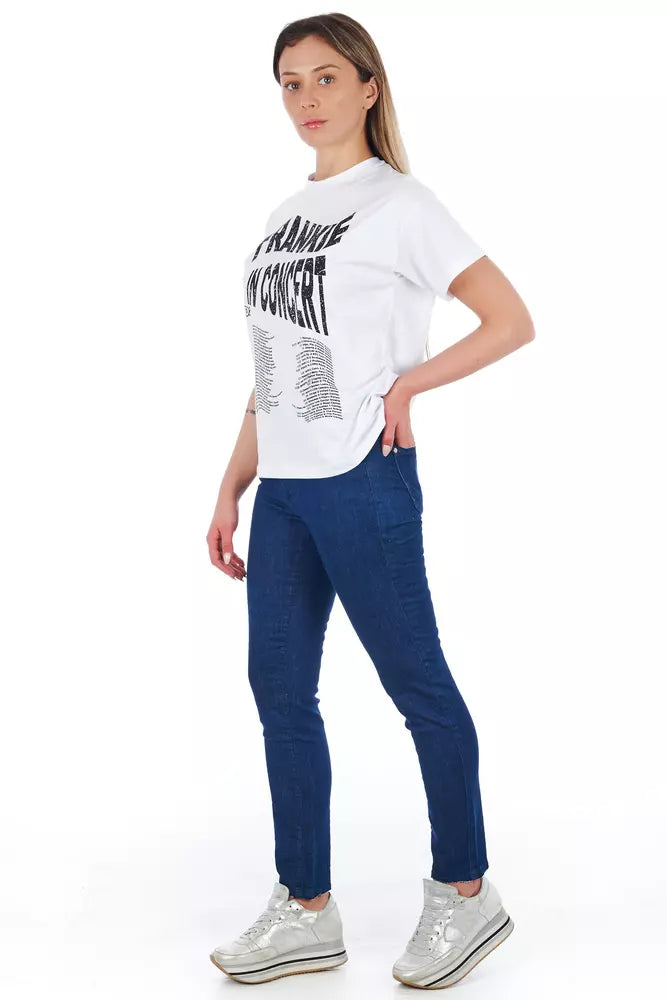 Frankie Morello Chic Multi-Pocket Skinny Denim