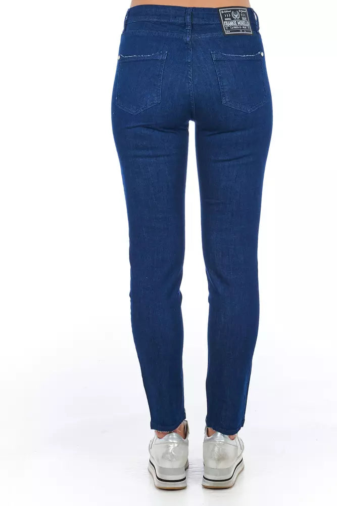 Frankie Morello Chic Multi-Pocket Skinny Denim