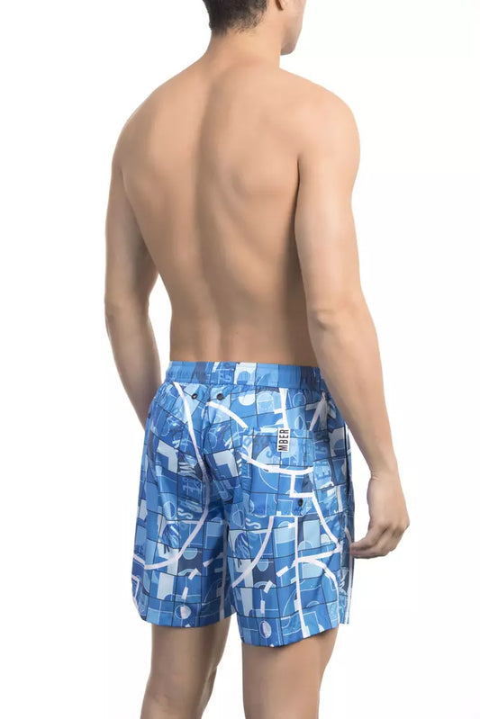 Bikkembergs Elegant Light Blue Swim Shorts