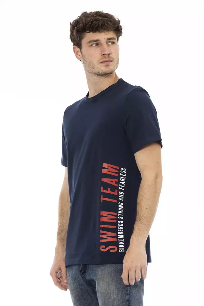 Bikkembergs Army Cotton Blend Printed T-shirt