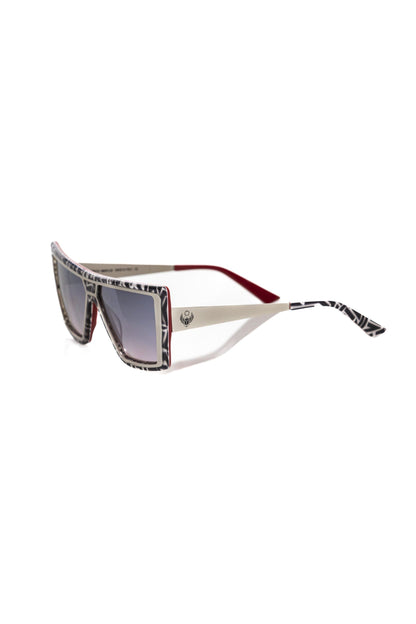 Frankie Morello Chic Zebra Pattern Square Sunglasses