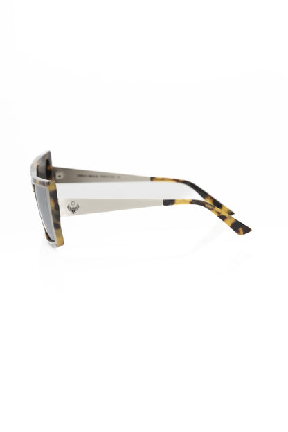 Frankie Morello Chic Turtle Pattern Square Sunglasses