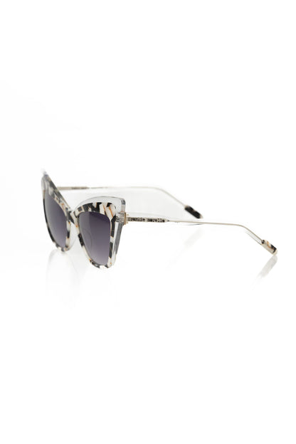 Frankie Morello Chic Cat Eye Sunglasses with Pearly Accent