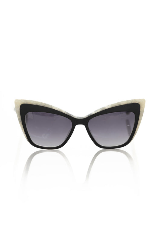 Frankie Morello Chic Cat Eye Sunglasses with Pearly Accents