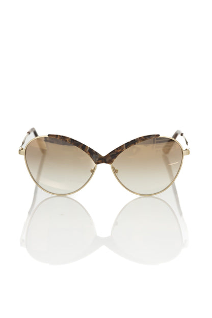 Frankie Morello Butterfly-Shaped Metallic Sunglasses