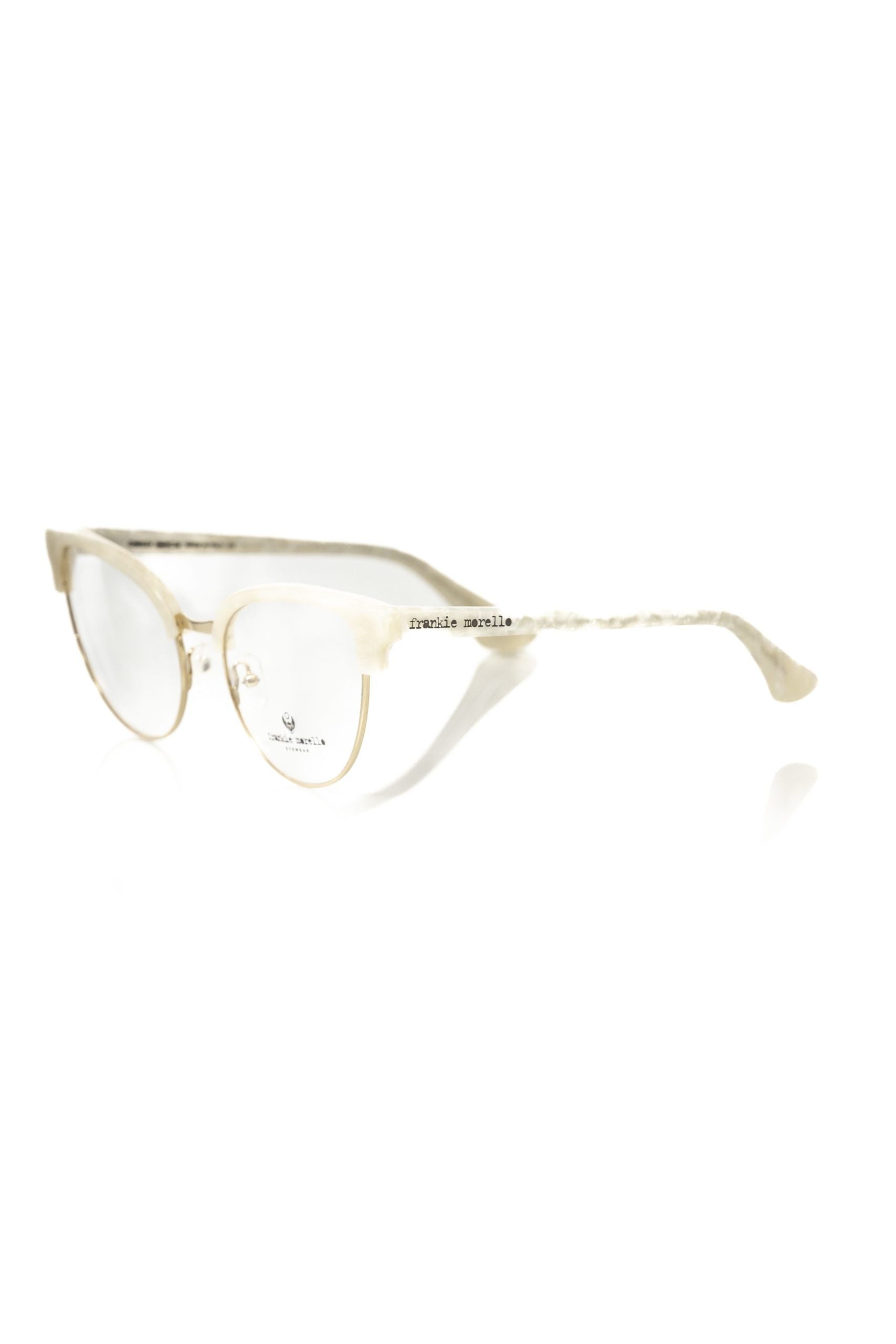 Frankie Morello Elegant Mother Of Pearl Clubmaster Eyeglasses