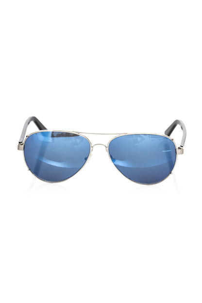 Frankie Morello Aviator-Style Metallic Frame Sunglasses