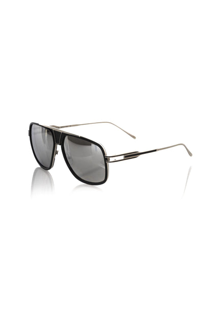 Frankie Morello Sleek Shield Sunglasses with Gradient Lens