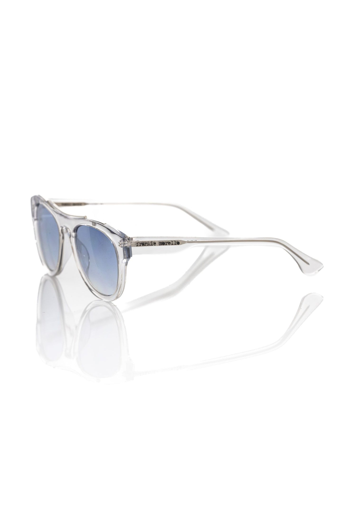 Frankie Morello Chic Shaded Blue Lens Wayfarer Sunglasses