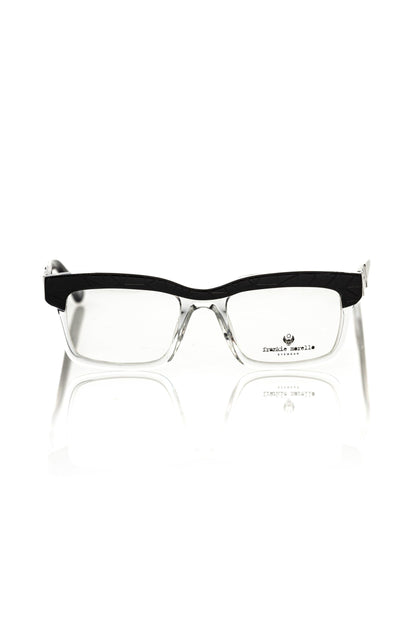 Frankie Morello Geometric Chic Transparent Clubmaster Eyeglasses