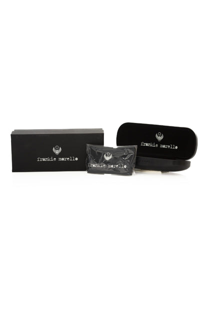 Frankie Morello Geometric Chic Transparent Clubmaster Eyeglasses