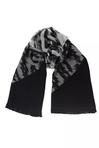 Cavalli Class Elegant Animalier Fantasy Wool-Blend Scarf