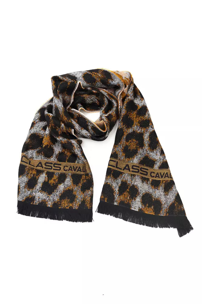 Cavalli Class Elegant Animalier Fantasy Logo Scarf