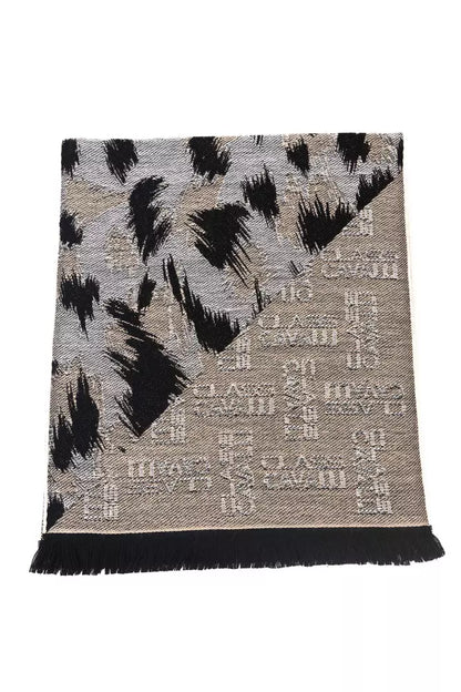 Cavalli Class Chic Animalier Wool-Blend Scarf