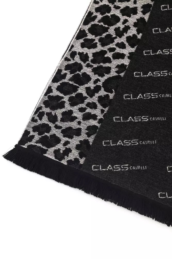 Cavalli Class Elegant Animalier Fantasy Logo Scarf