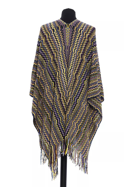 Missoni Geometric Fantasy Fringed Poncho