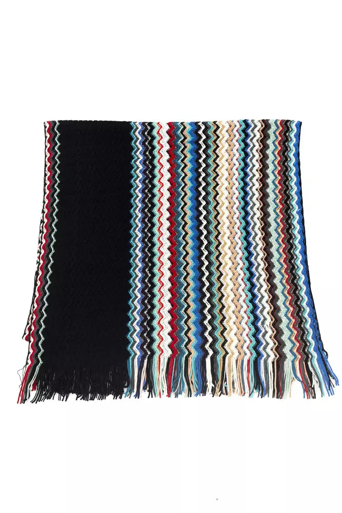 Missoni Geometric Fantasy Fringed Scarf Multicolor