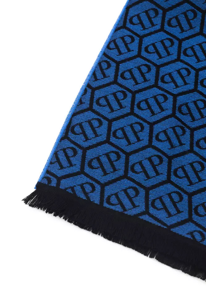 Philipp Plein Chic Monogram Fringed Scarf