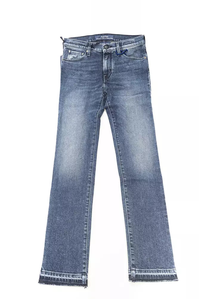 Jacob Cohen Elegant Slim-Fit Fringe Jeans