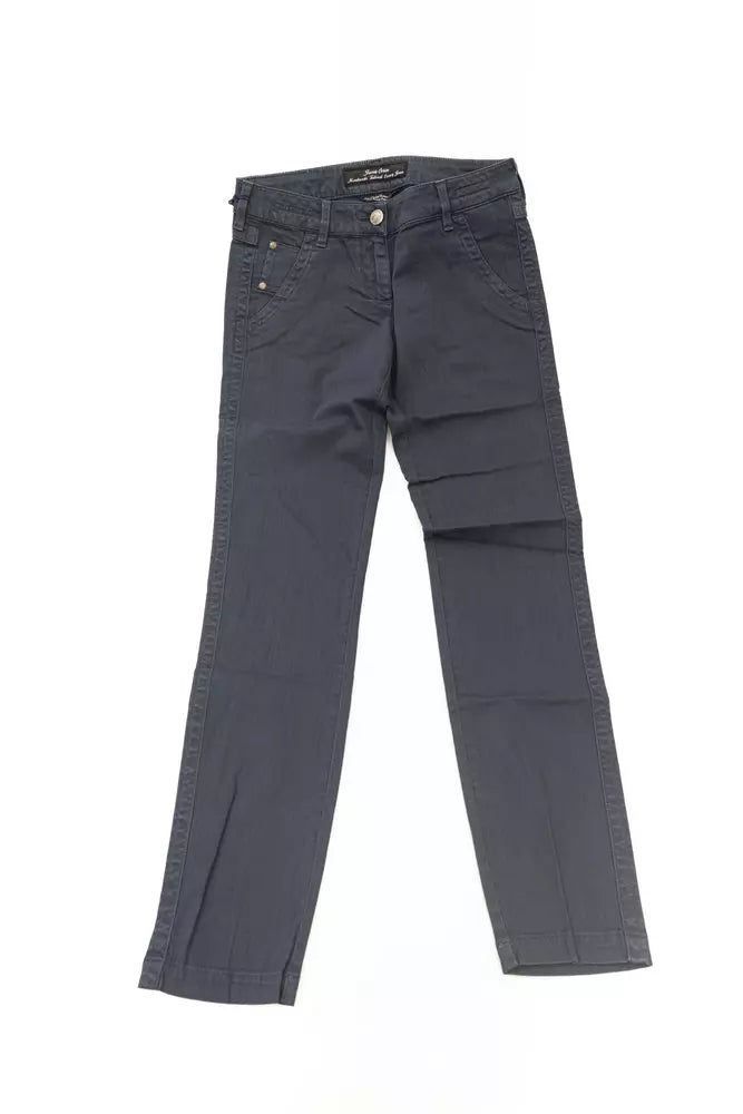 Jacob Cohen Elegant Slim-Fit Designer Jeans with Fringe Detail