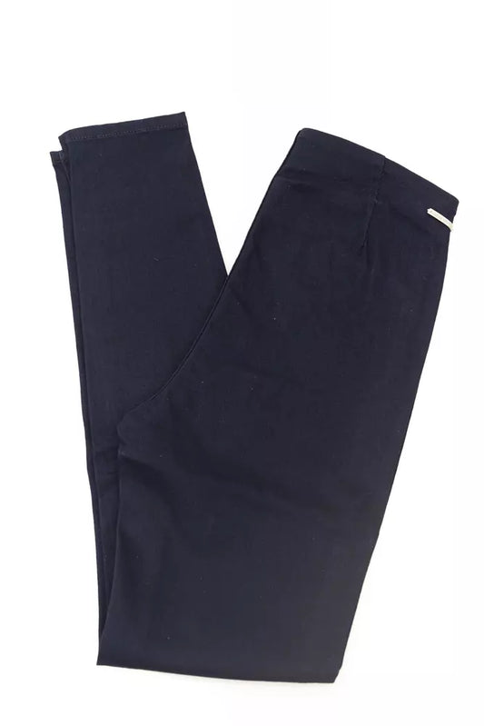 Jacob Cohen Elegant Side-Zip Jeggings in Chic Blue