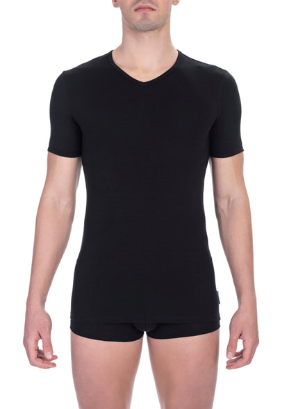 Bikkembergs Sleek Bi-Pack V-Neck T-Shirt Ensemble