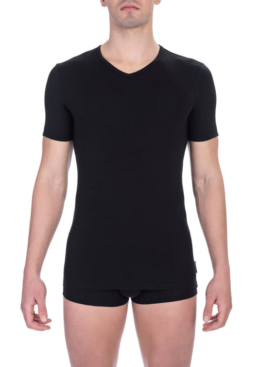 Bikkembergs Sleek Bi-Pack V-Neck T-Shirt Ensemble