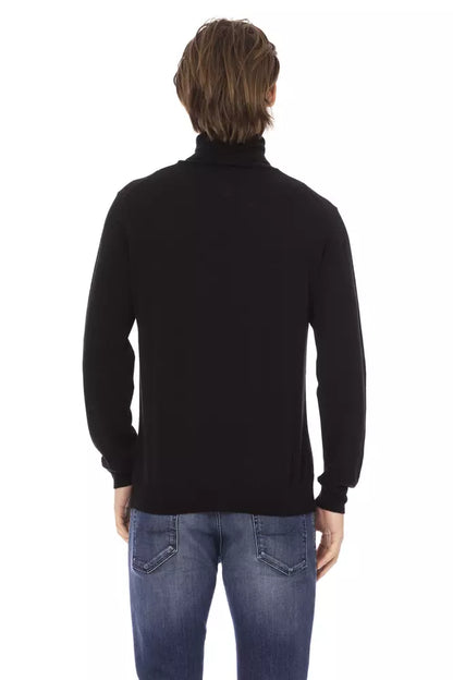 Baldinini Trend Elegant Turtleneck Monogram Sweater