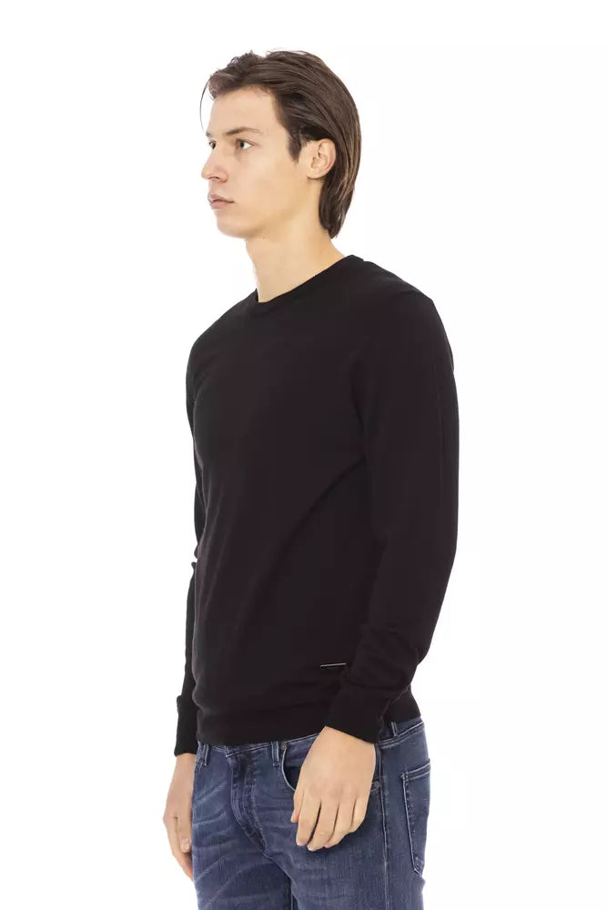 Baldinini Trend Elegant Black Turtleneck Sweater