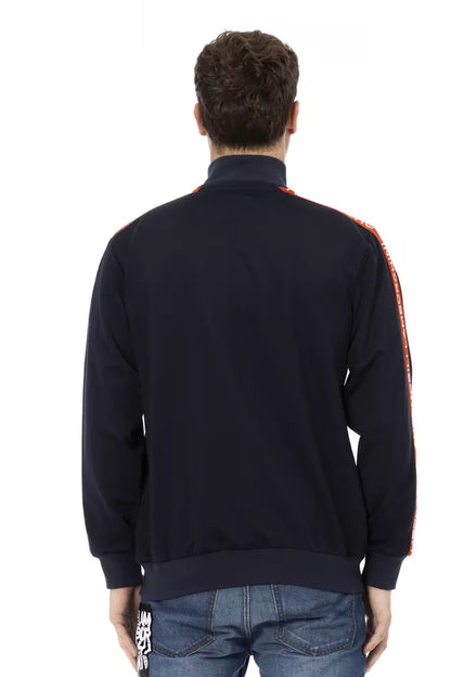 Automobili Lamborghini Sleek Zippered Sweatshirt with Iconic Sleeve Detail