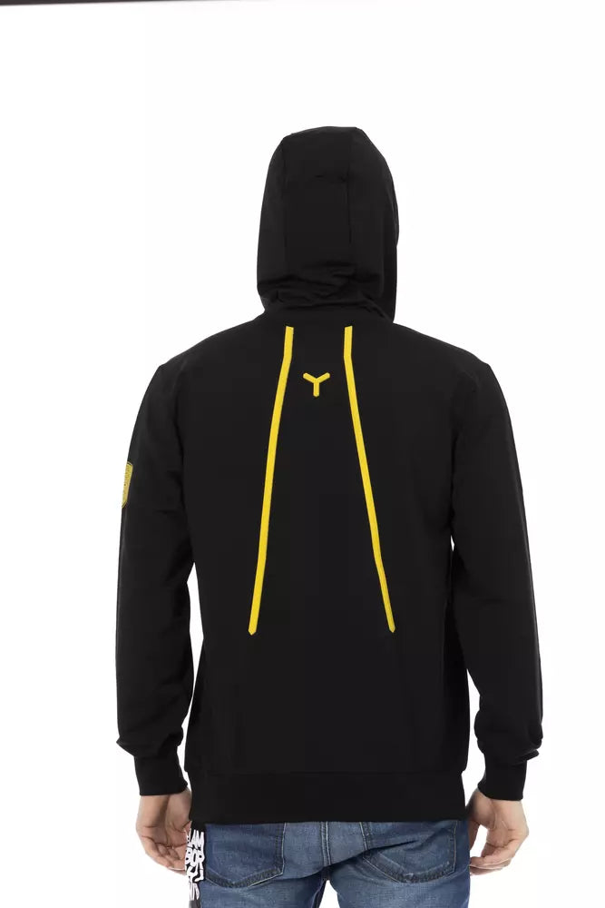 Automobili Lamborghini Sleek Hooded Sweatshirt with Embossed Details