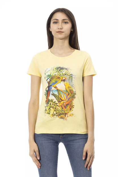 Trussardi Action Sunshine Yellow Casual Chic Tee