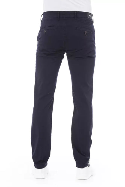 Baldinini Trend Elegant Blue Chino Trousers