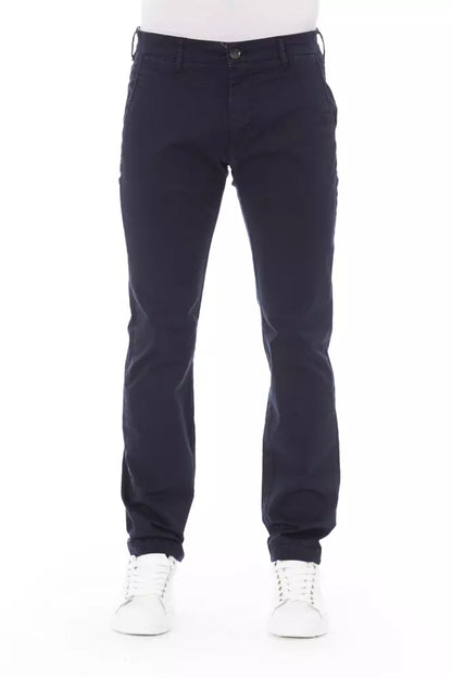 Baldinini Trend Elegant Blue Chino Trousers